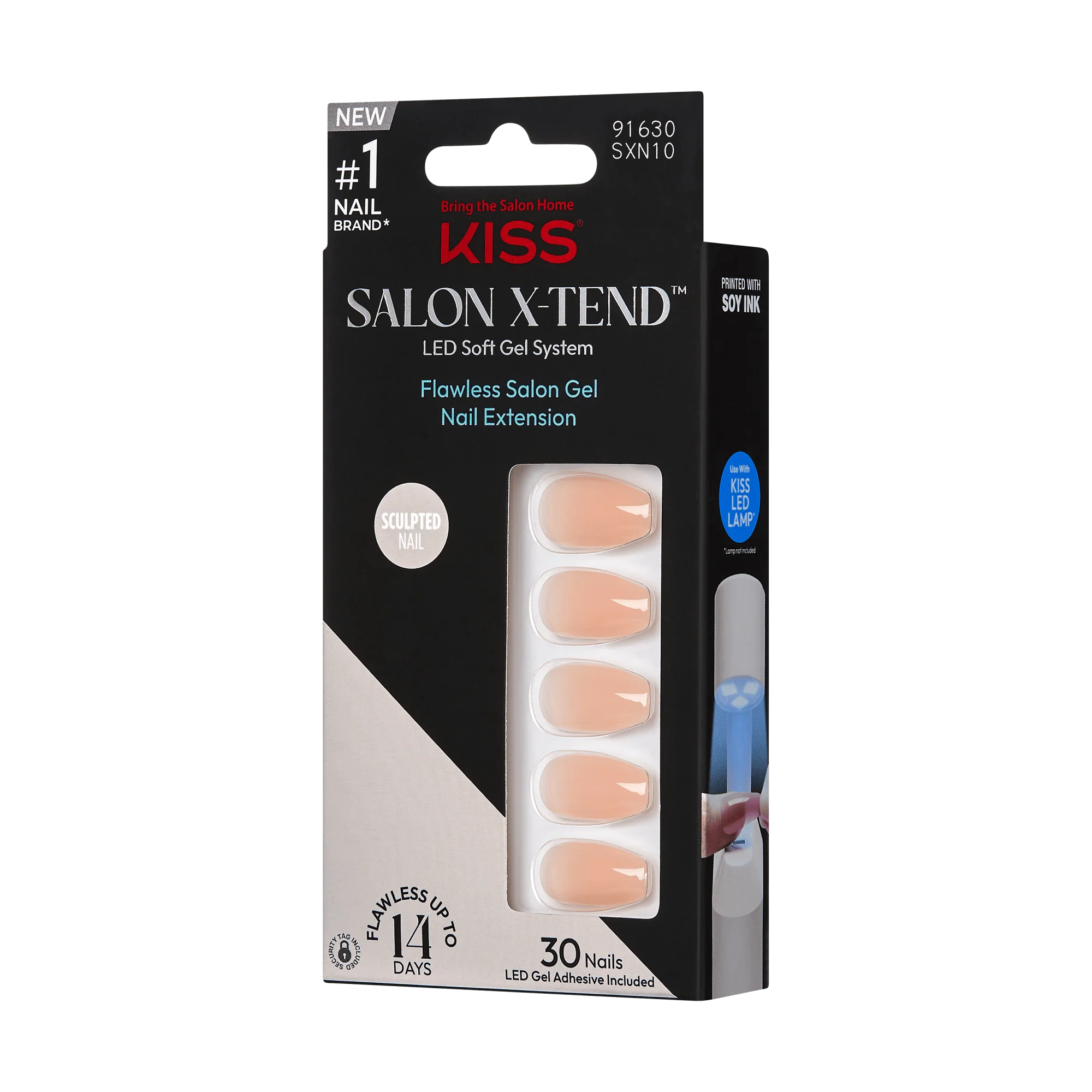 KISS Salon X-tend Color Press On Gel Nails - Limousine