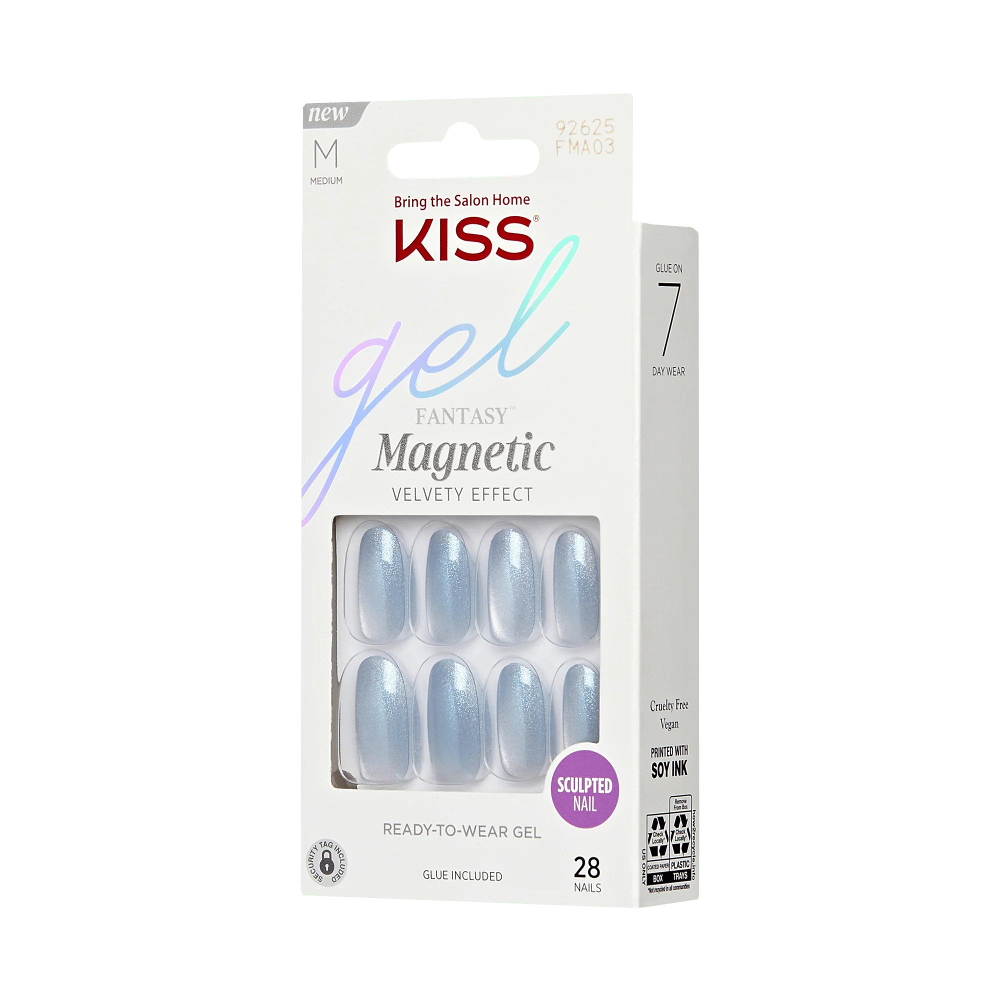 KISS Gel Fantasy Magnetic Press On Glue Nails - After Summer