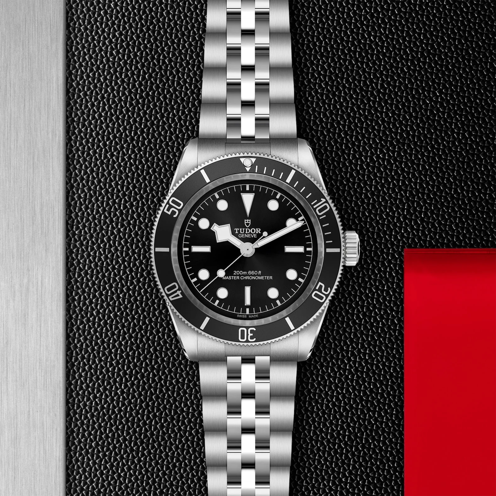 【7A Quality】TUDOR Black Bay 41mm Black Dial & Bezel Men's Five-Link Bracelet Watch M7941A1A0NU-0003