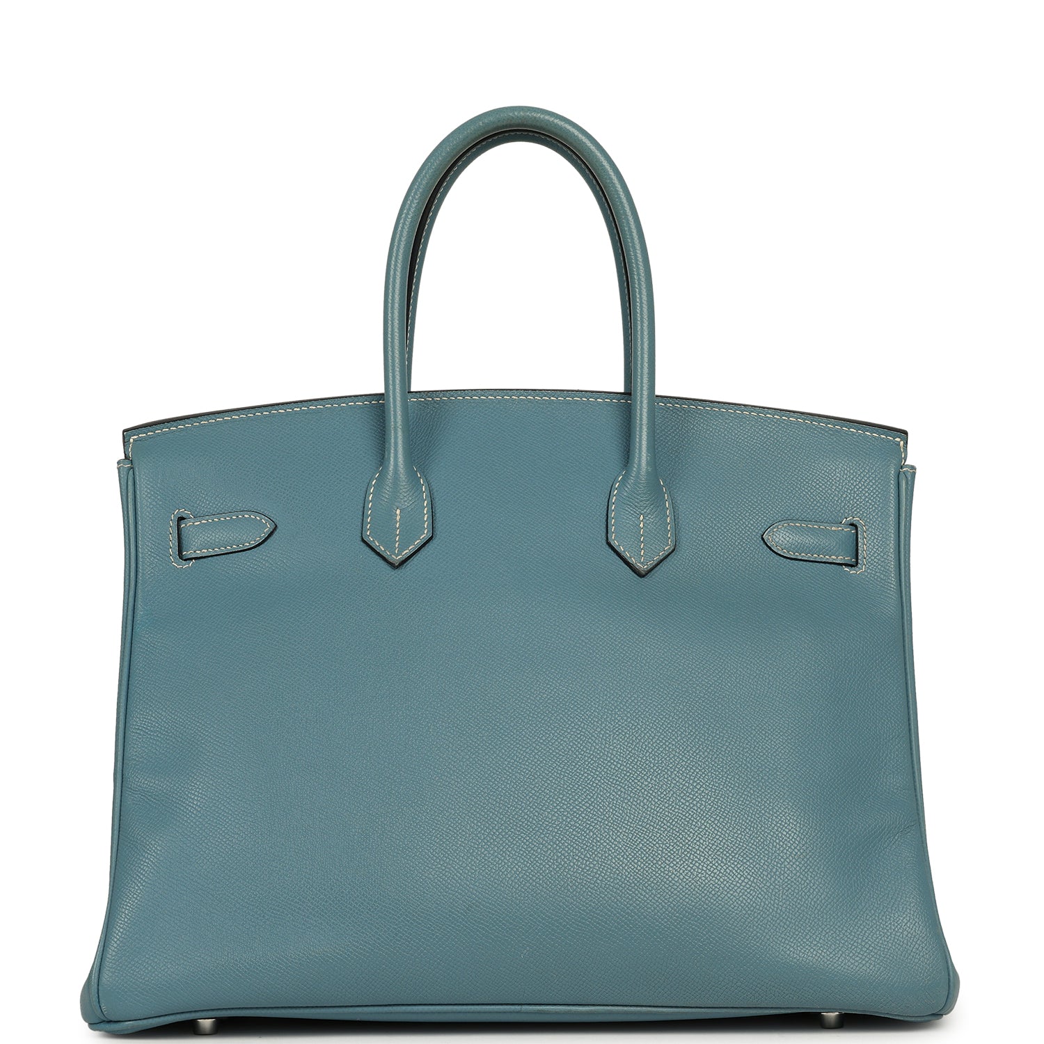 Hermes Birkin 35 Blue Jean Epsom Palladium Hardware
