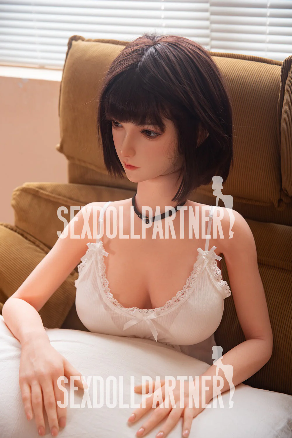 US Stock - RIDMII Momo 5ft34/ 163cm Unique Design App-Controlled Silicone Head + TPE Full Body Body Asian Sex Doll
