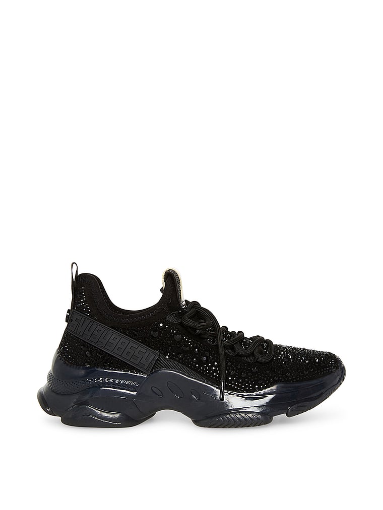 Steve Madden Maxima Black Rhinestones Sneakers