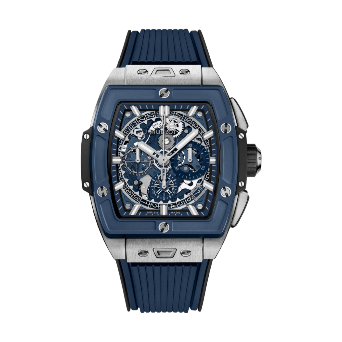 Hublot Spirit Of Big Bang Titanium Blue Ceramic Chronograph 642.NL.7170.RX 42mm – VIP Version Mens Watch
