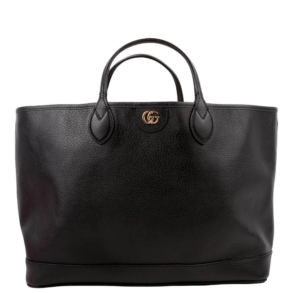 GUCCI 739730 Leather Medium Tote Black