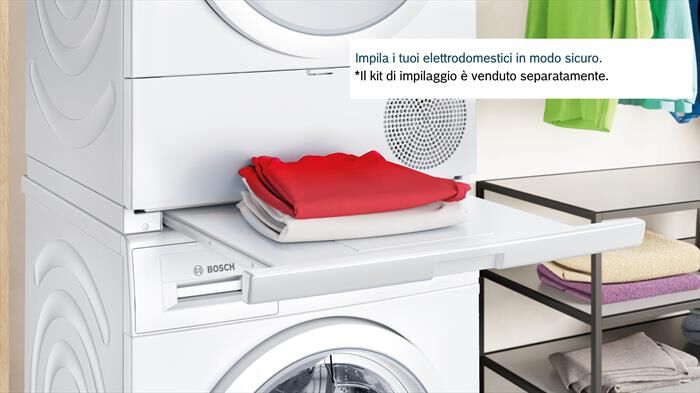BOSCH - Asciugatrice Serie 6 WQG243D9IT 9Kg Classe C-Bianco