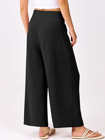 Womens Pants Wide Leg High Waisted Palazzo Pants