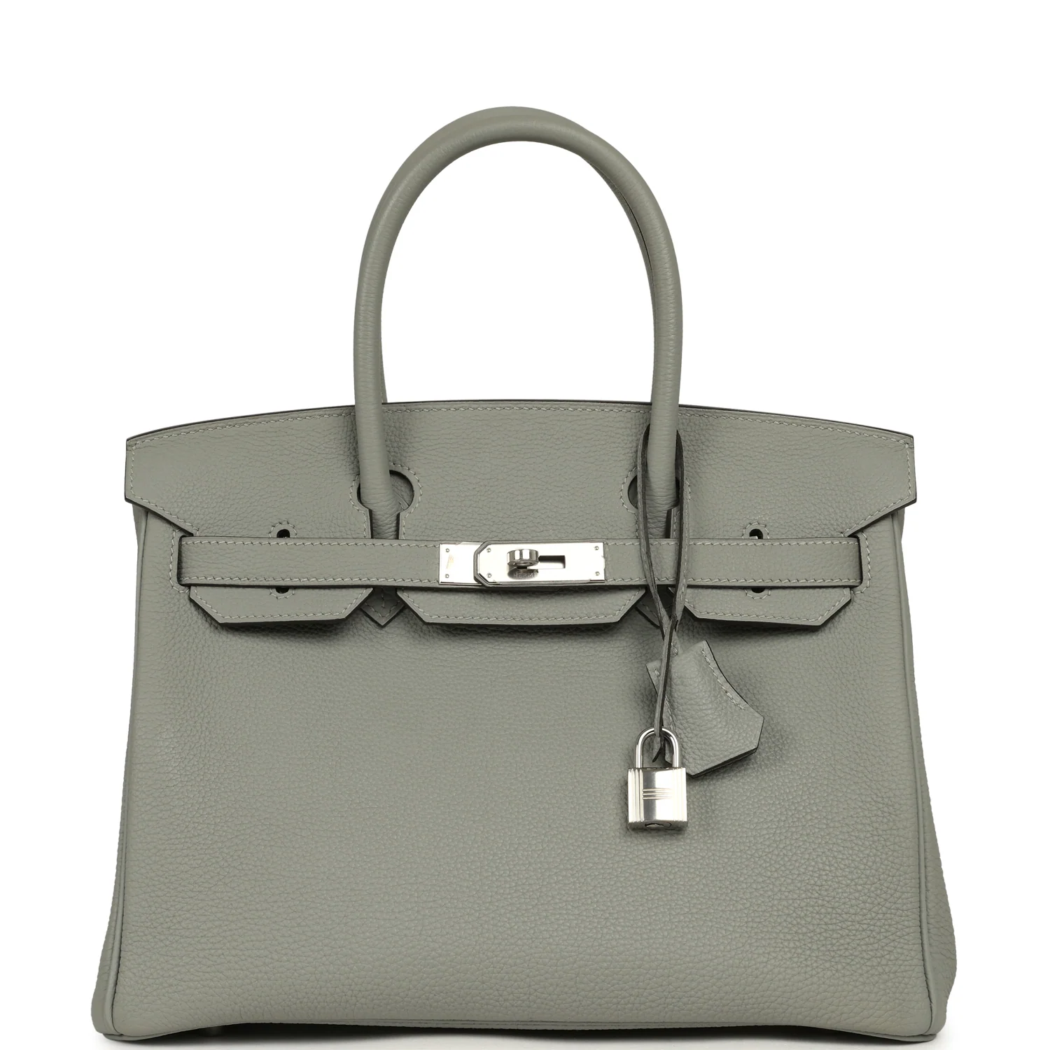 HERMÈS Birkin 30 Gris Mouette Togo Palladium Hardware
