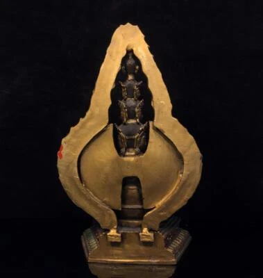 29CM Old Chinese Bronze Statue Buddha Q772