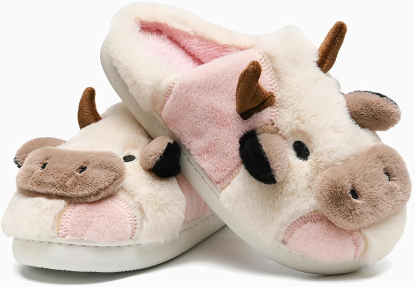 Cow Slippers for Women and Men