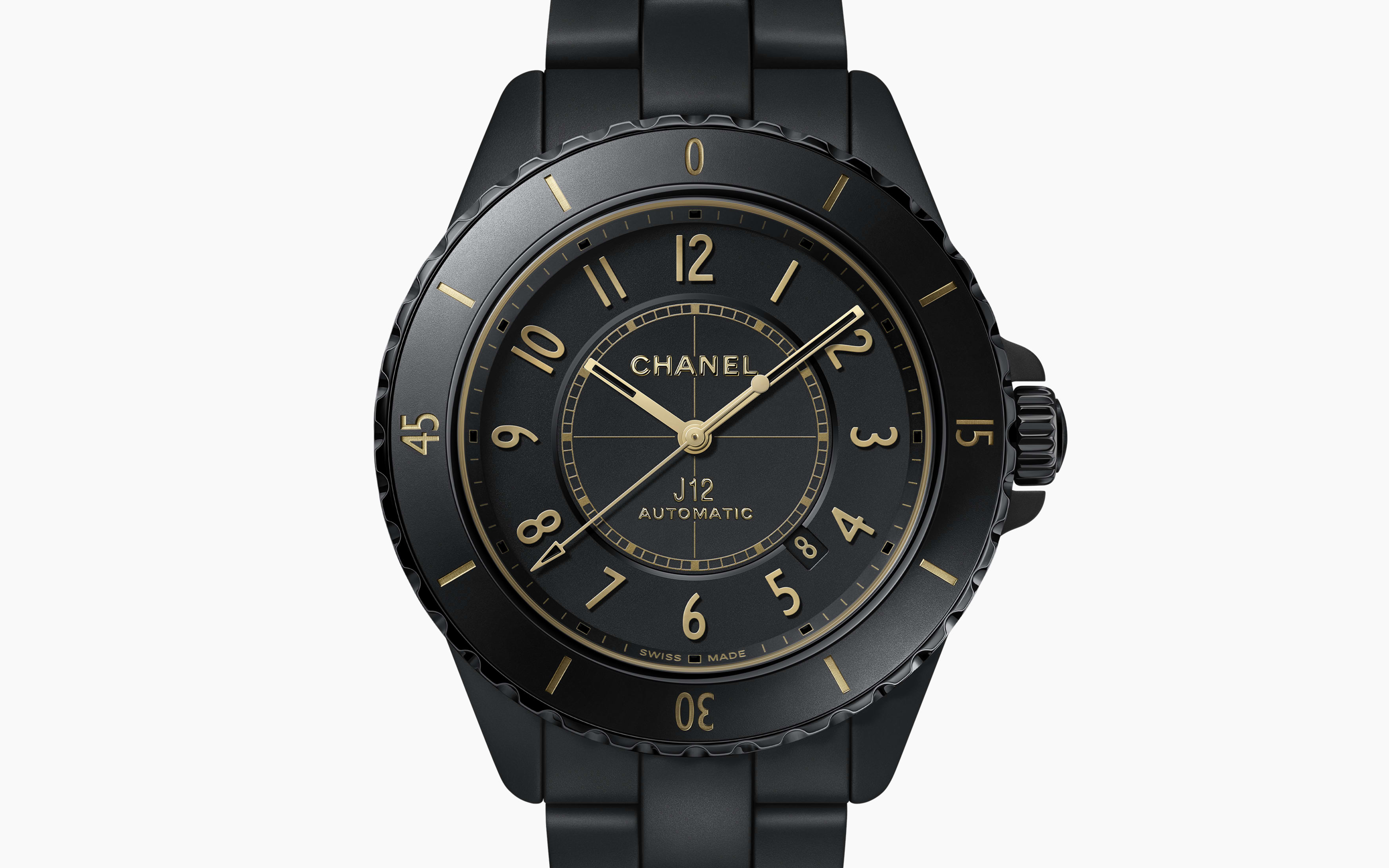 J12 GOLDEN BLACK Watch Caliber 12.1, 42 MM
