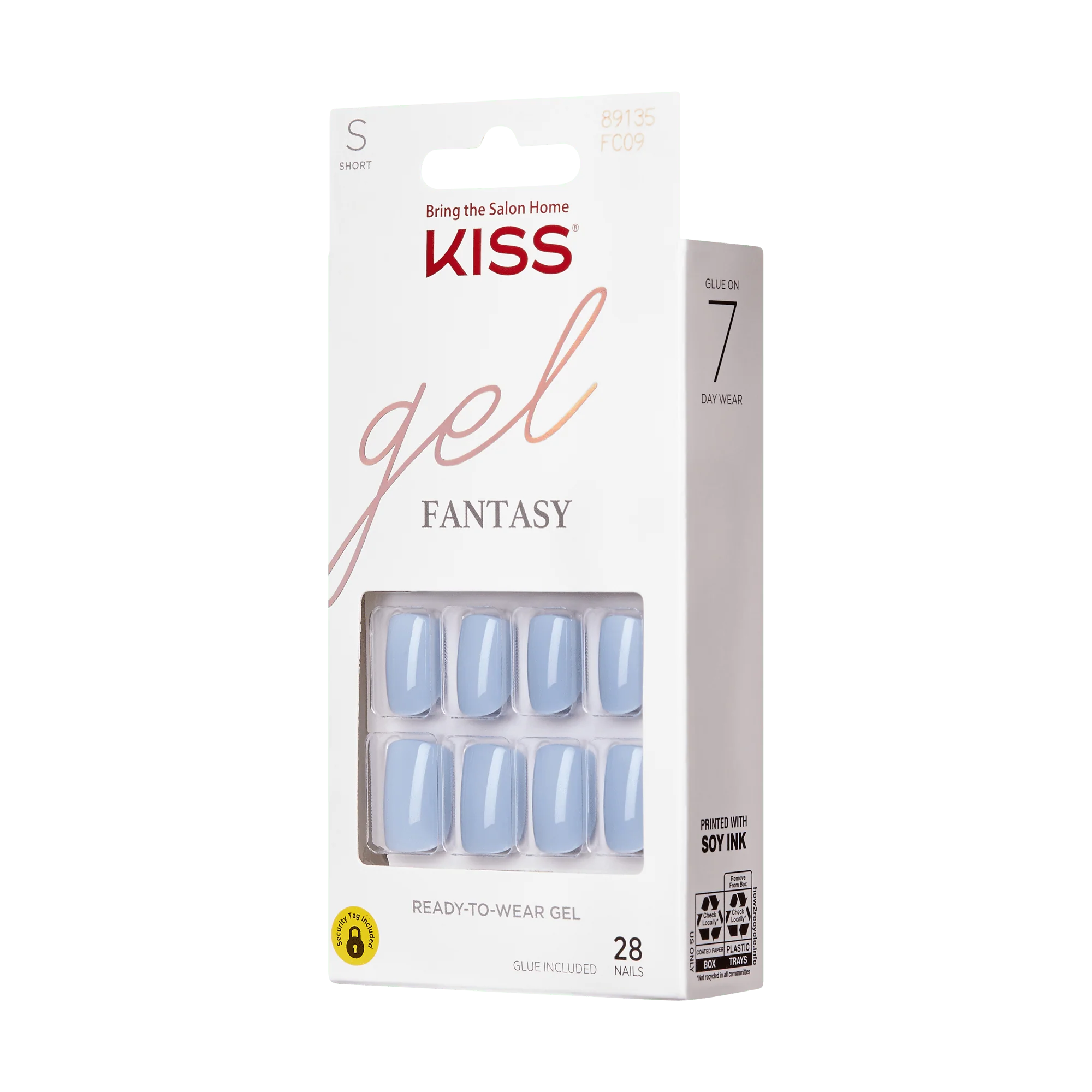 KISS Gel Fantasy Color Press On Glue Nails - Reciprocate
