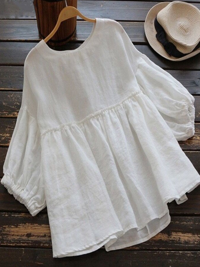 Casual Solid Color Long Sleeve Shirt