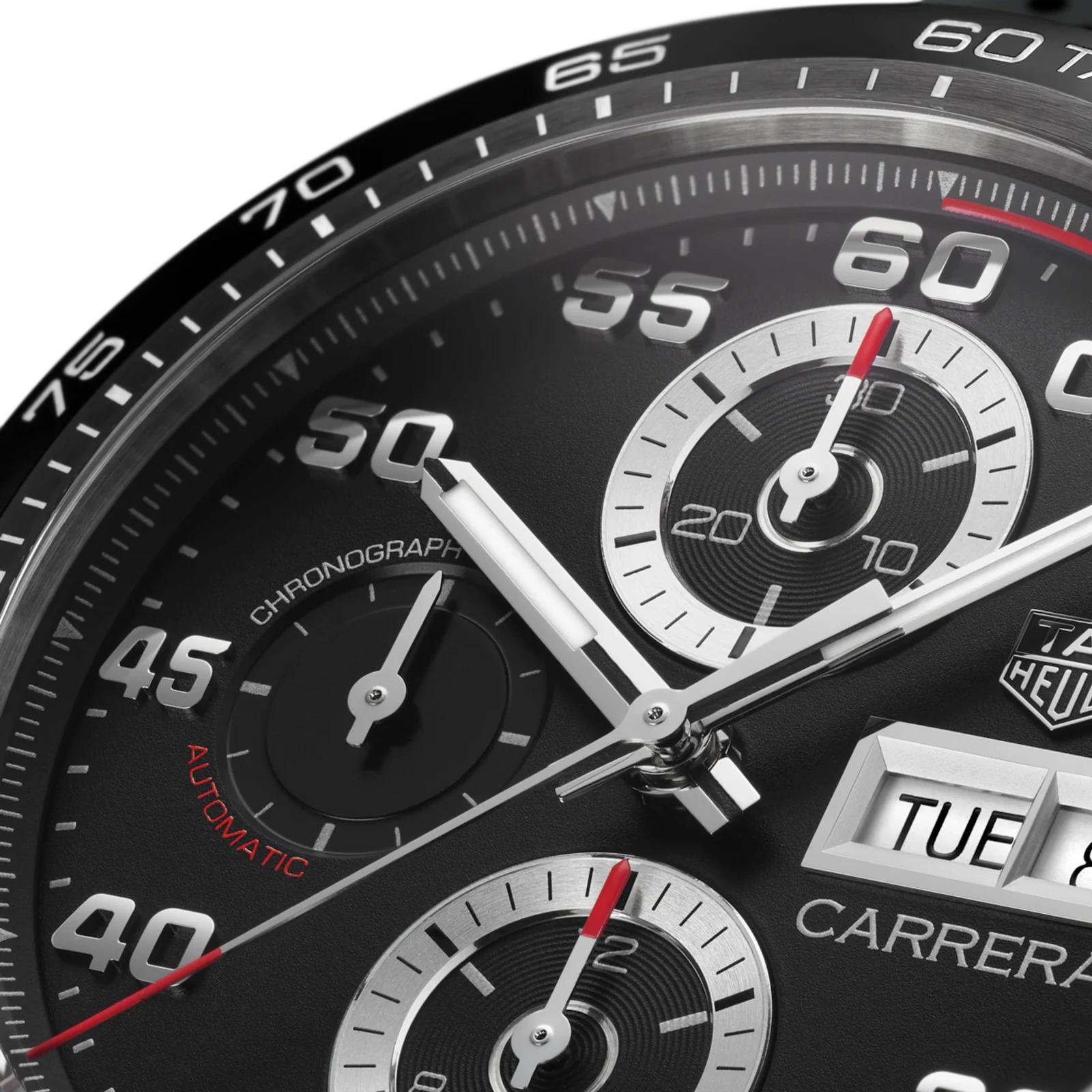 【7A Quality】TAG Heuer Carrera 44mm Mens Watch Rubber CBN2A1AA.FT6228