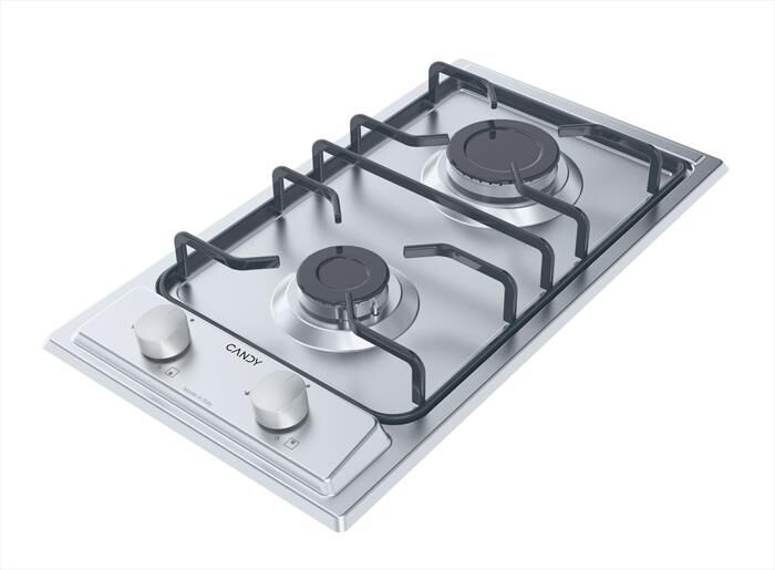 CANDY - Piano cottura gas CHW23X 28,8 cm-Acciaio inox