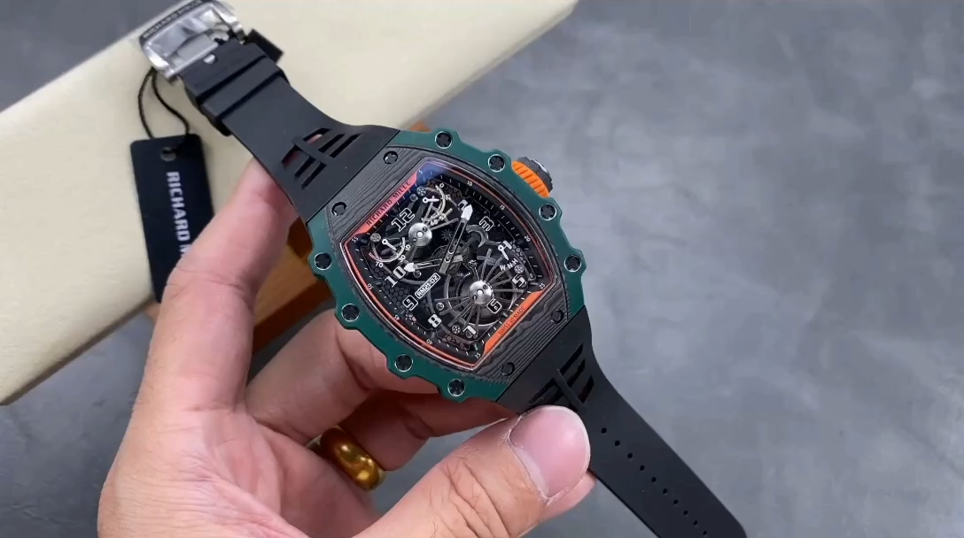 【7A Quality】Richard Mille RM 21-02 Tourbillon Aerodyne Quarts TPT Carbon