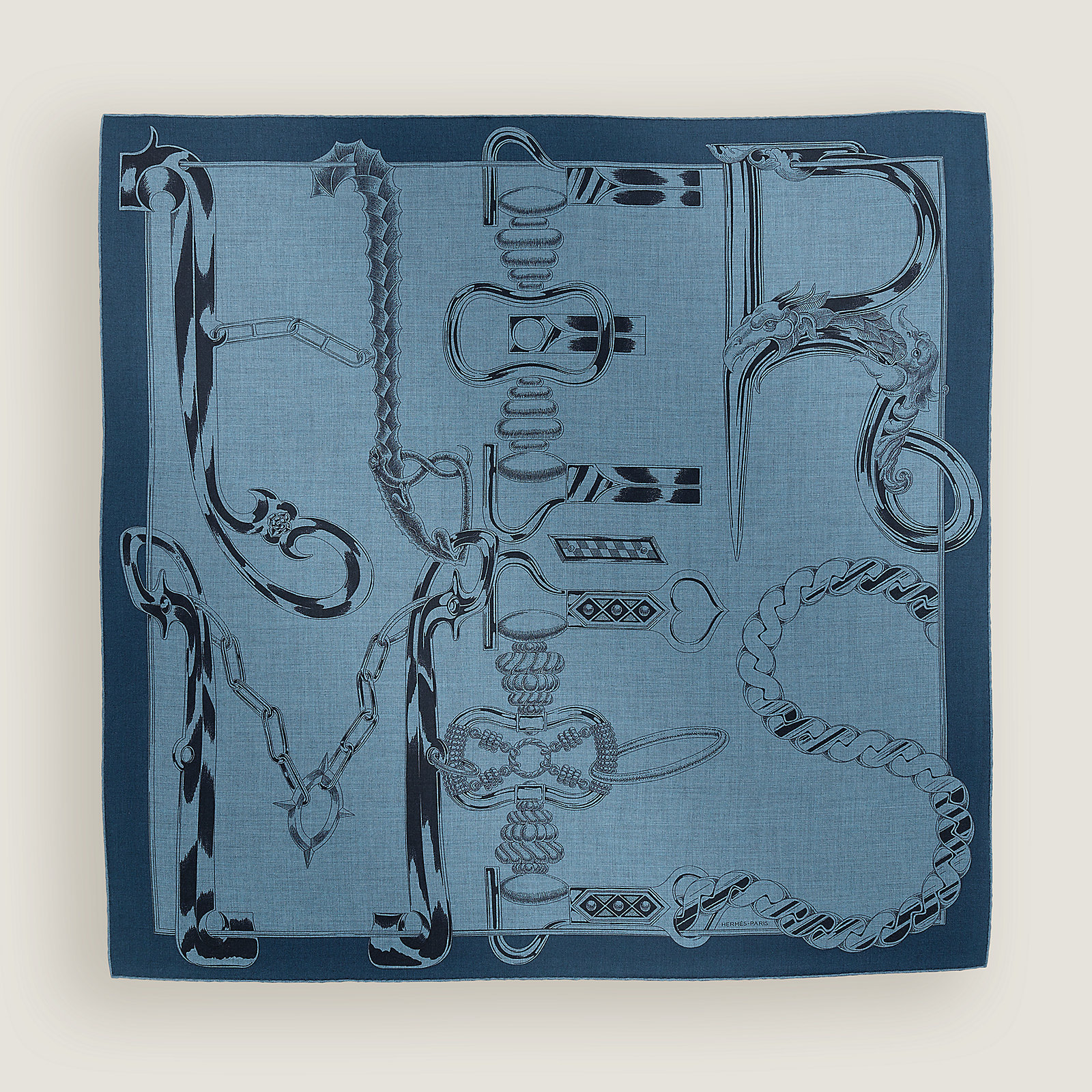 Hermès metallique scarf 100