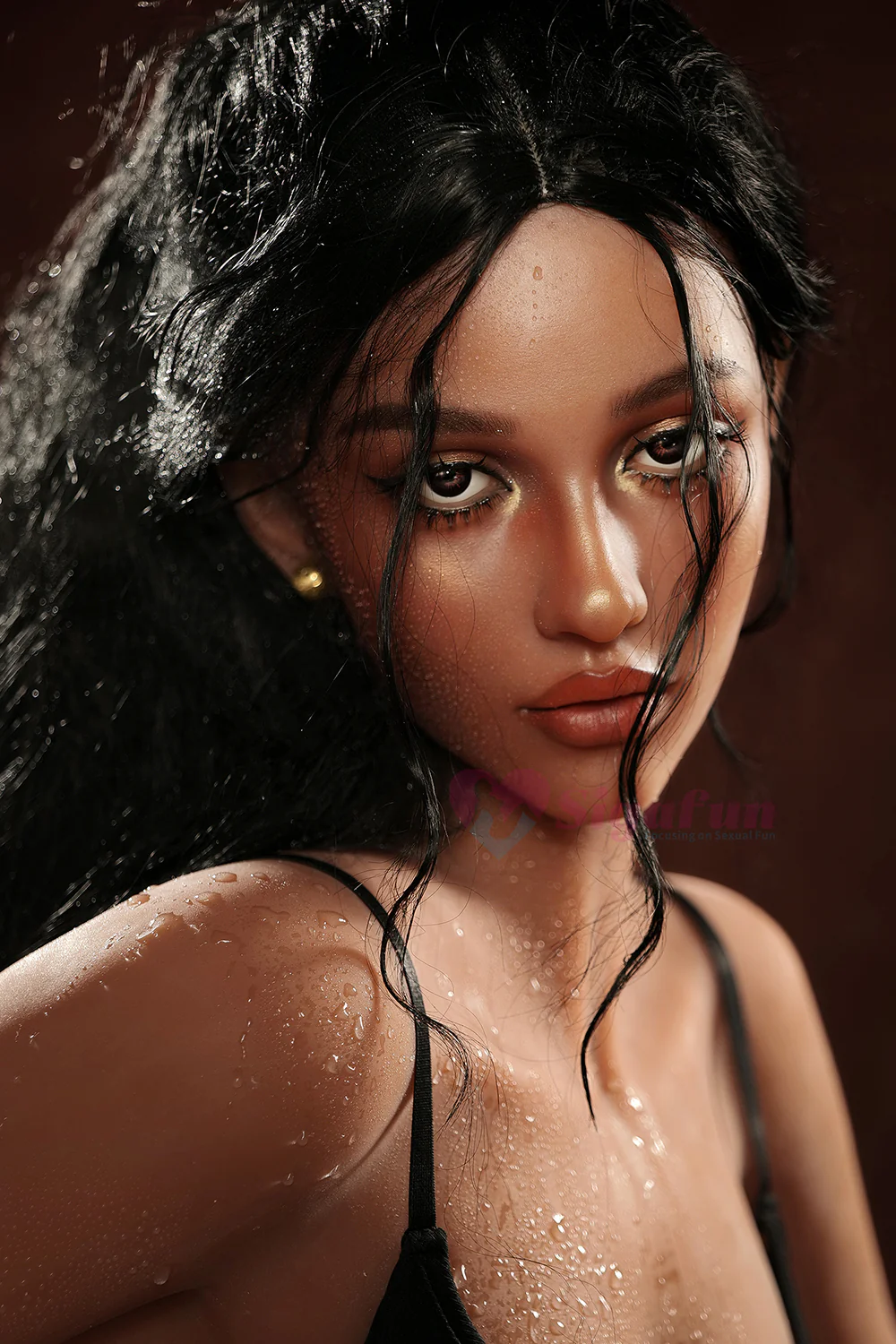 US Stock - Viv 5.21ft/ 159cm #SG2/SG3 Silicone Head TPE Body Dark Tanned Realistic Big Tits Sexy Adult Love Doll