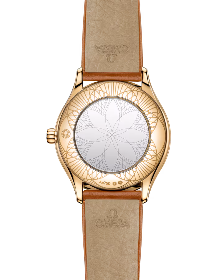 Omega De Ville Mini Trésor 26mm White Dial with Diamonds Moonshine™ 18k Rose Gold Strap 428.57.26.60.04.004