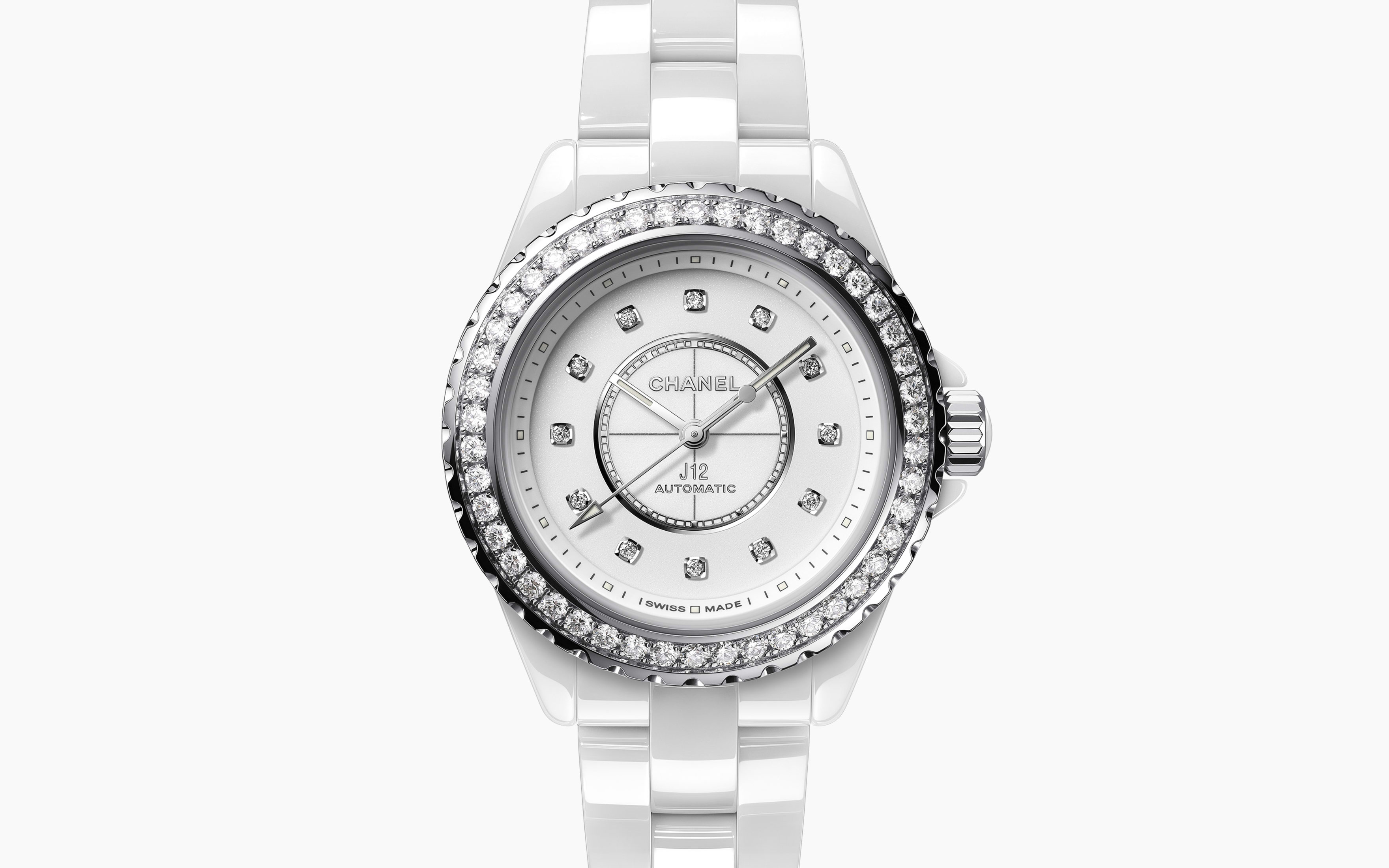 J12 Diamond Bezel Watch Caliber 12.2, 33 MM