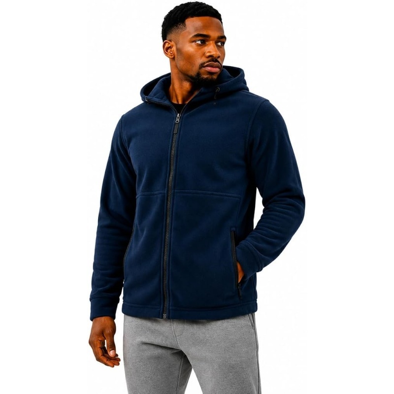 Men's Zip Up Lightweight Fleece Jacket