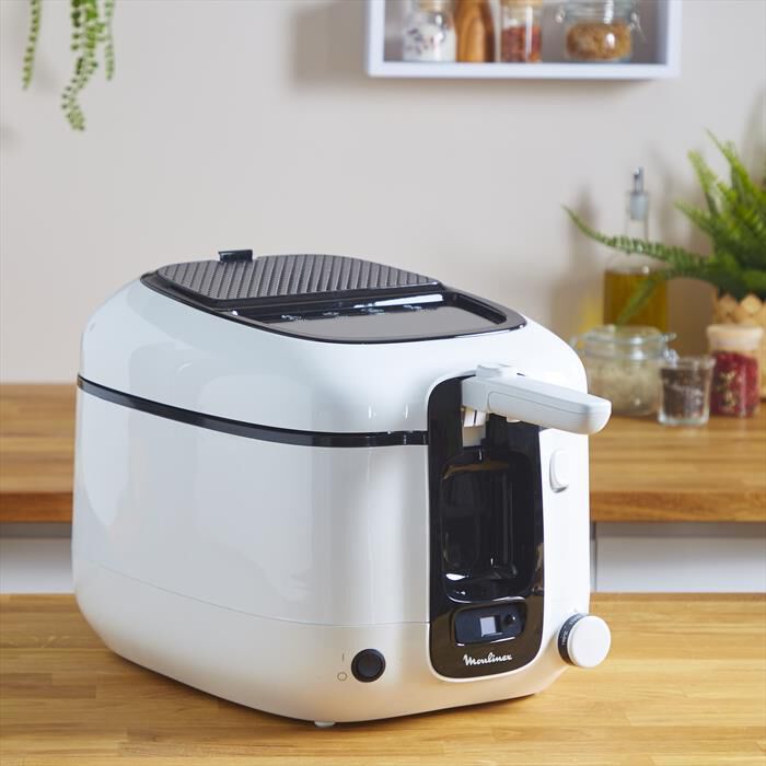 MOULINEX - AM3140 Super Uno Friggitrice Elettrica-Bianco