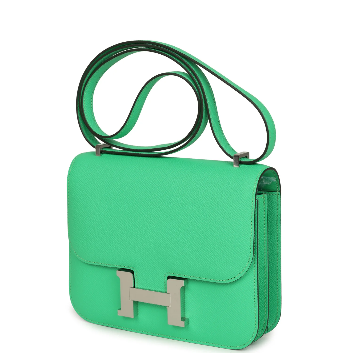 Hermes Constance 18 Vert Comics Epsom Palladium Hardware