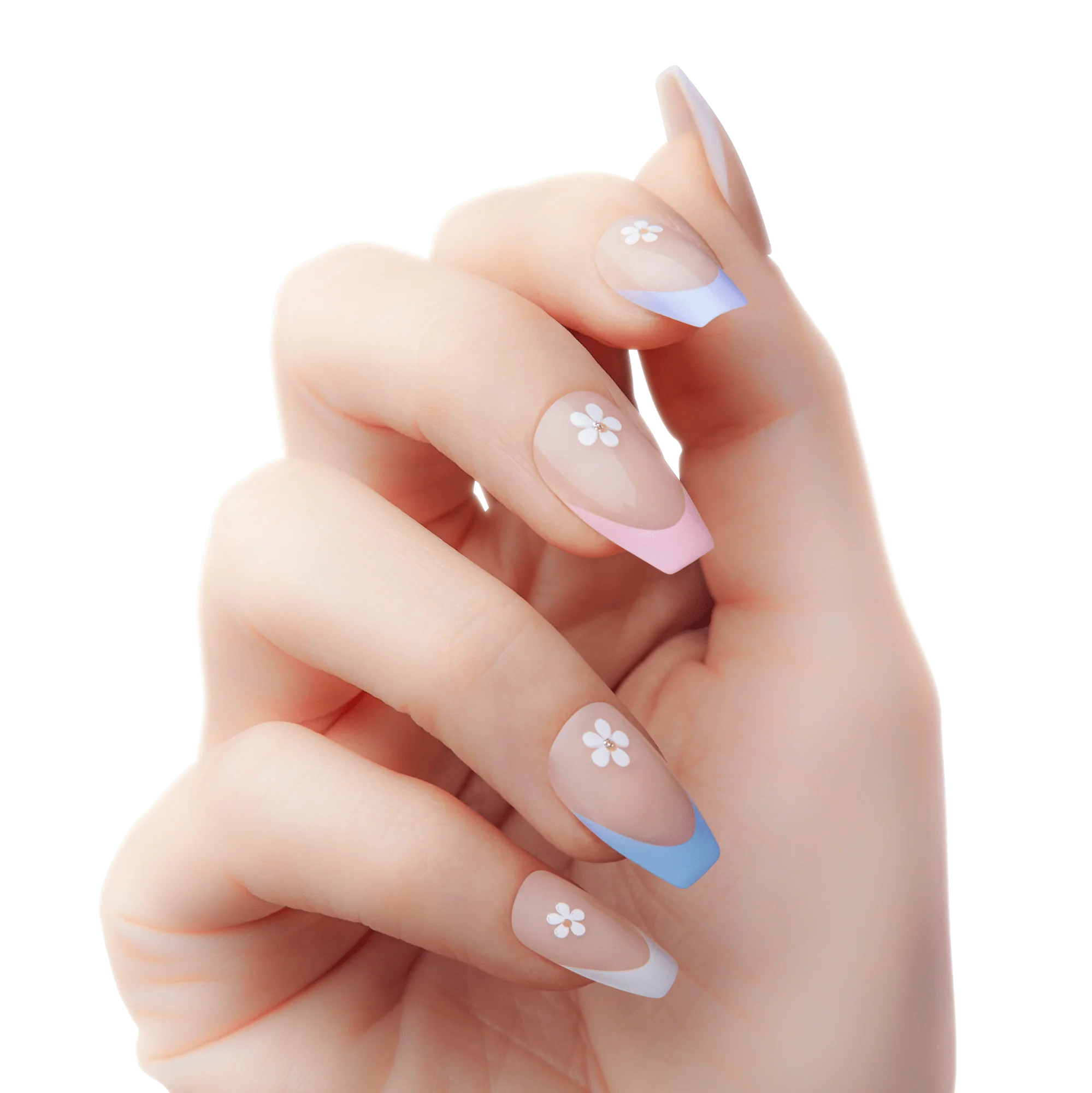 KISS Voguish Fantasy Press On Glue Nails - Swipe Right