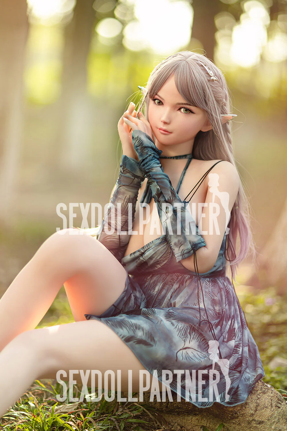 US Stock - RIDMII Aggie Unique Design 5ft34/ 163cm Silicone Head ELF Hentai Sex Doll