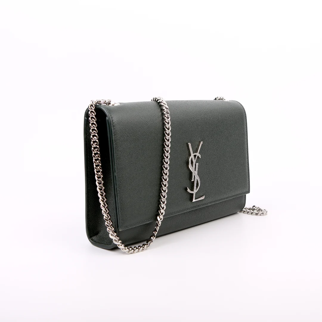 Kate Satchel Grain Medium Green 364021