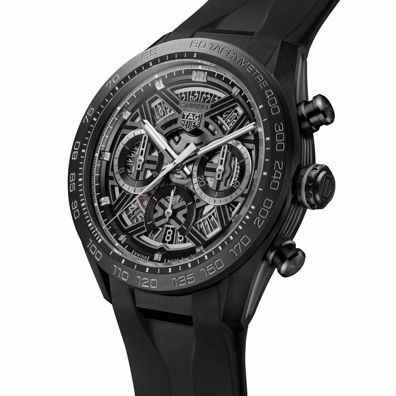 【7A Quality】TAG Heuer Carrera Chronograph Extreme Sport 44mm Mens Watch Black CBU2080.FT6272