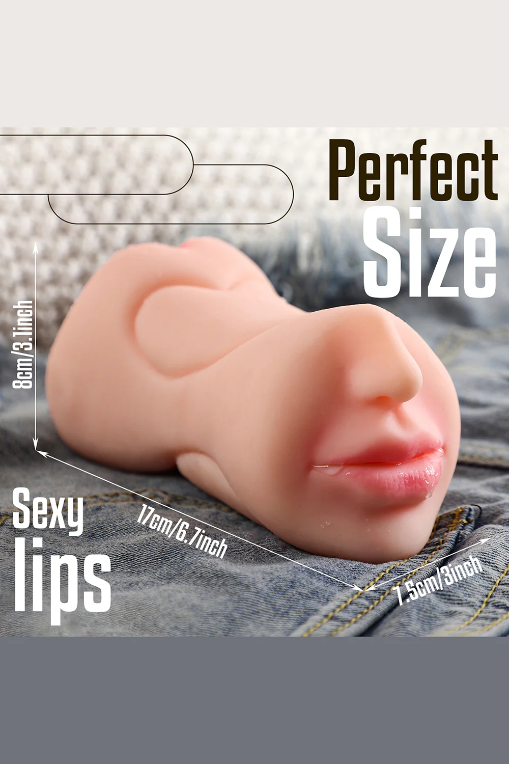 Eseld TPE Pocket Pussy Super Cheap Sex Doll Torso With Vaginal & Oral Sex Portable Masturbator