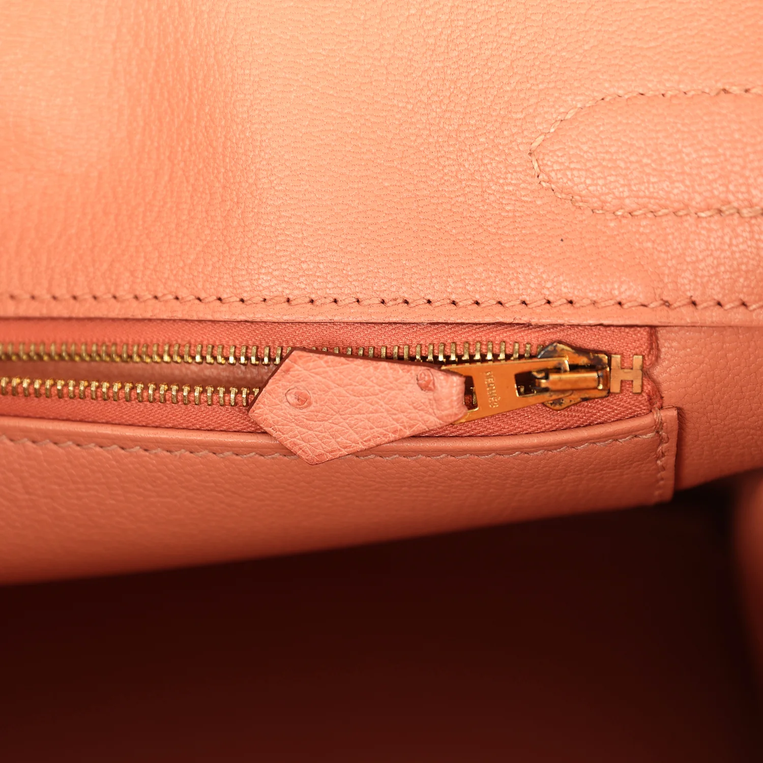 Hermes Birkin 30 Terre Cuite Ostrich Gold Hardware