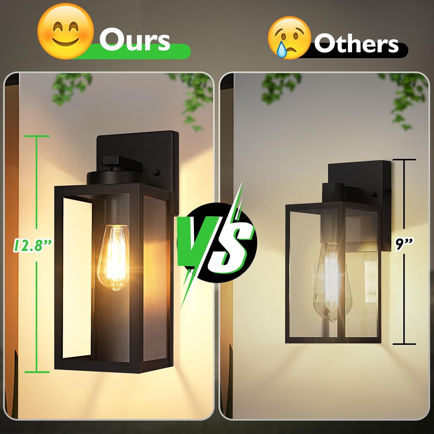 YARDLUME Outdoor Wall Light Fixtures, Exterior Waterproof Wall Lanterns