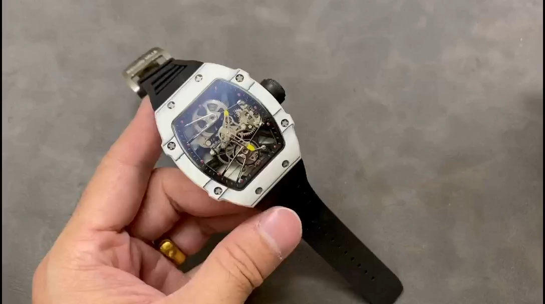 【7A Quality】Richard Miller RM 027-02 Tourbillon Rafael Nadal White NTPT