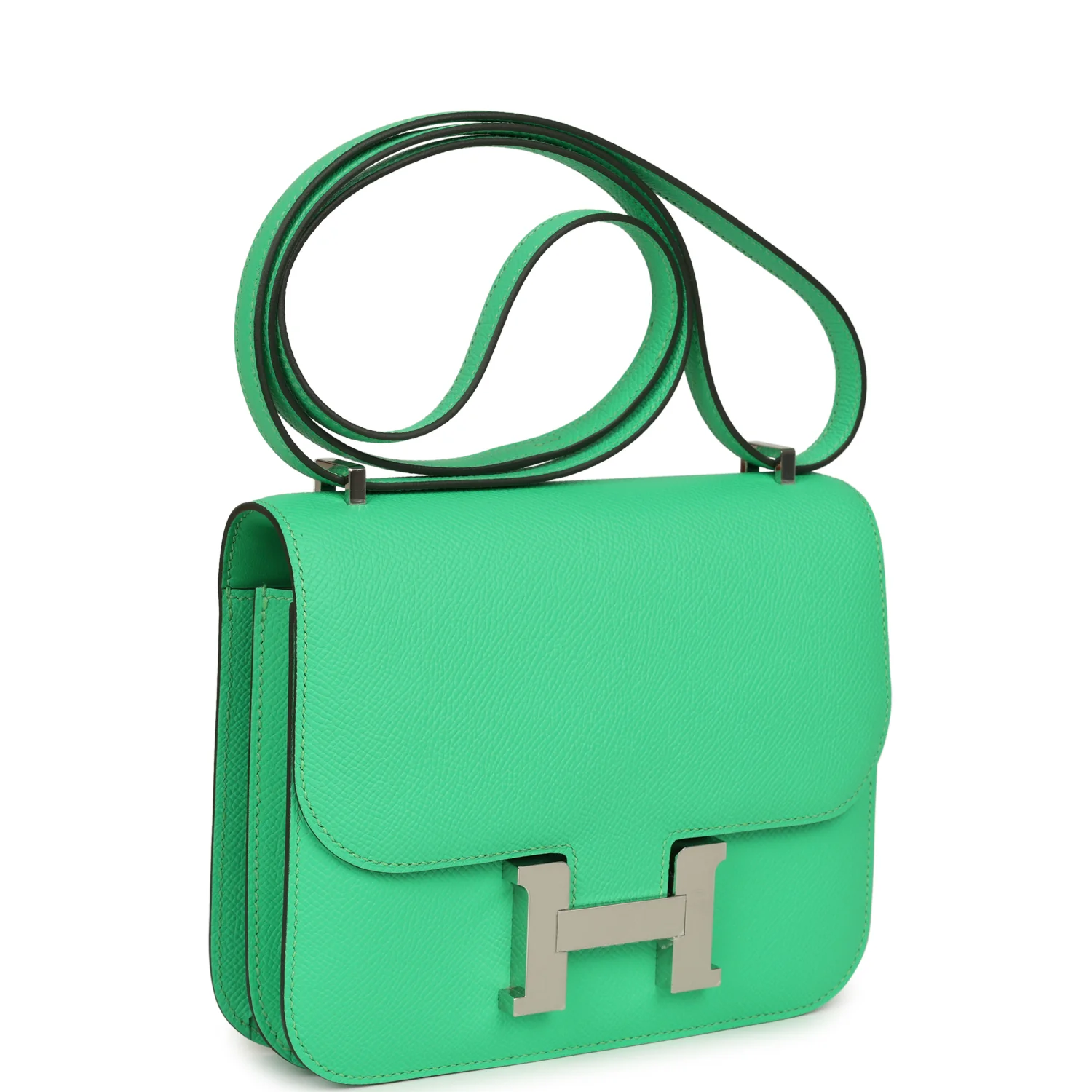 Hermes Constance 18 Vert Comics Epsom Palladium Hardware