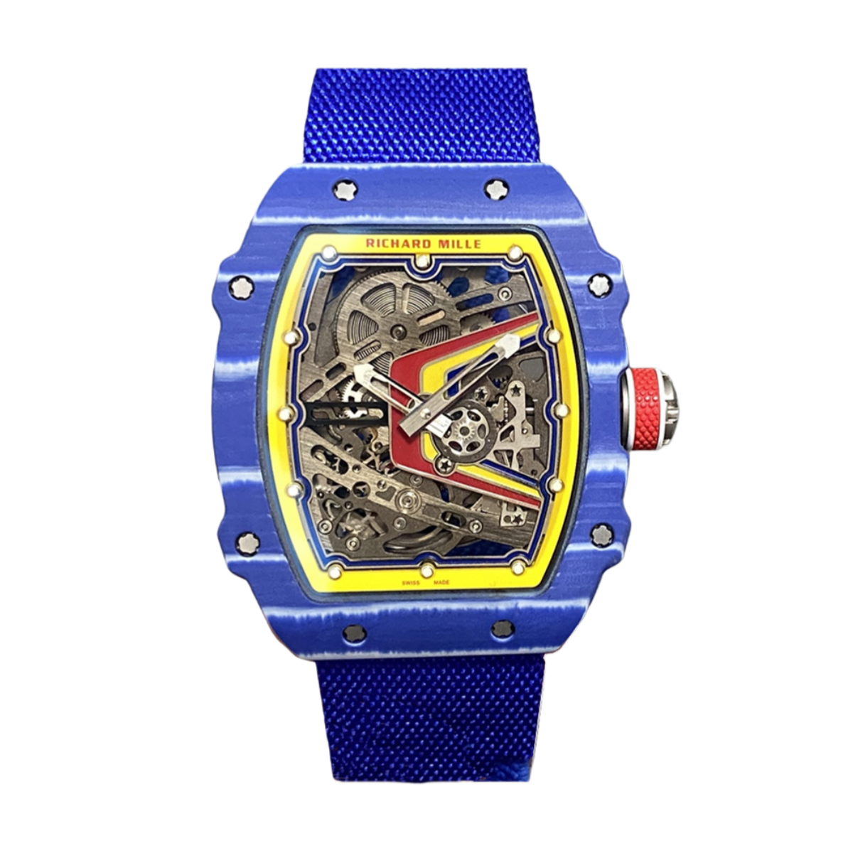 【7A Quality】Richard Mille RM 67-02 Fernando Alonso Replica Super Clone Watch – Swiss Skeleton Dial Carbon Case