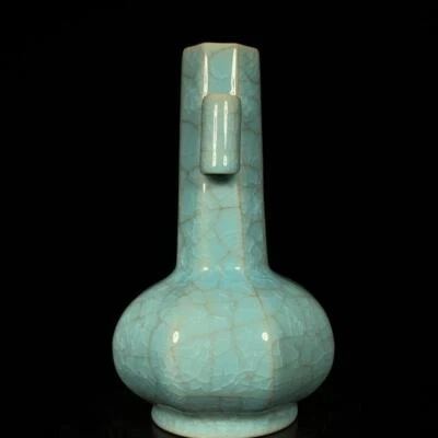 Old Chinese Ru Yao Ru Kiln Vase w/guan ear N40