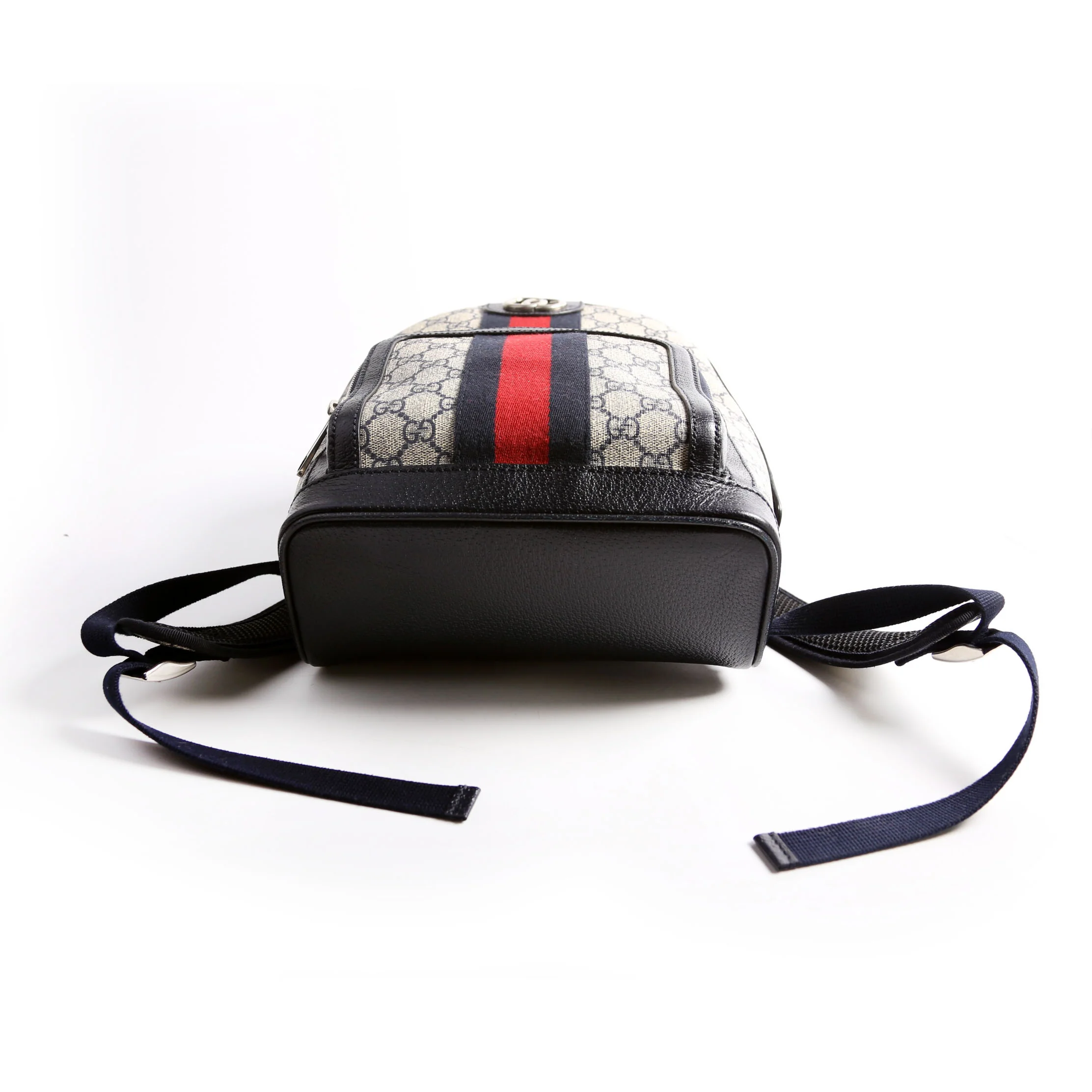 547965 GG Supreme Ophidia Backpack Navy/Beige/Red