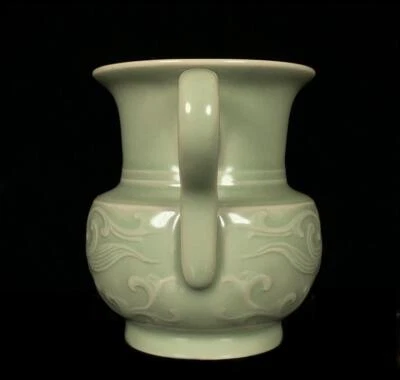 Old Chinese Song Yue Yao Yue Kiln Teapot w/phoenix Q1147