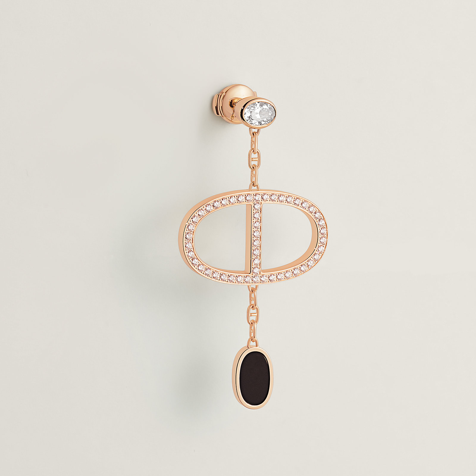 Chaine d'ancre Verso single dangle earring