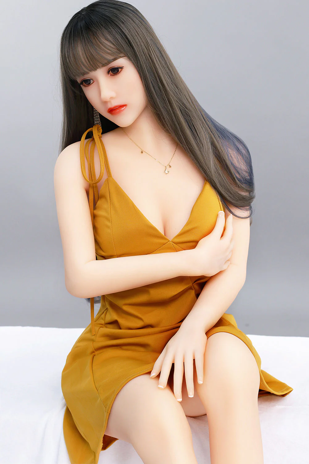 Daisy 5ft41 / 165cm 37 Head TPE  Small Breast Real Asian Full Size Sex Doll