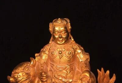 22CM Old Chinese Bronze Statue Buddha N1611