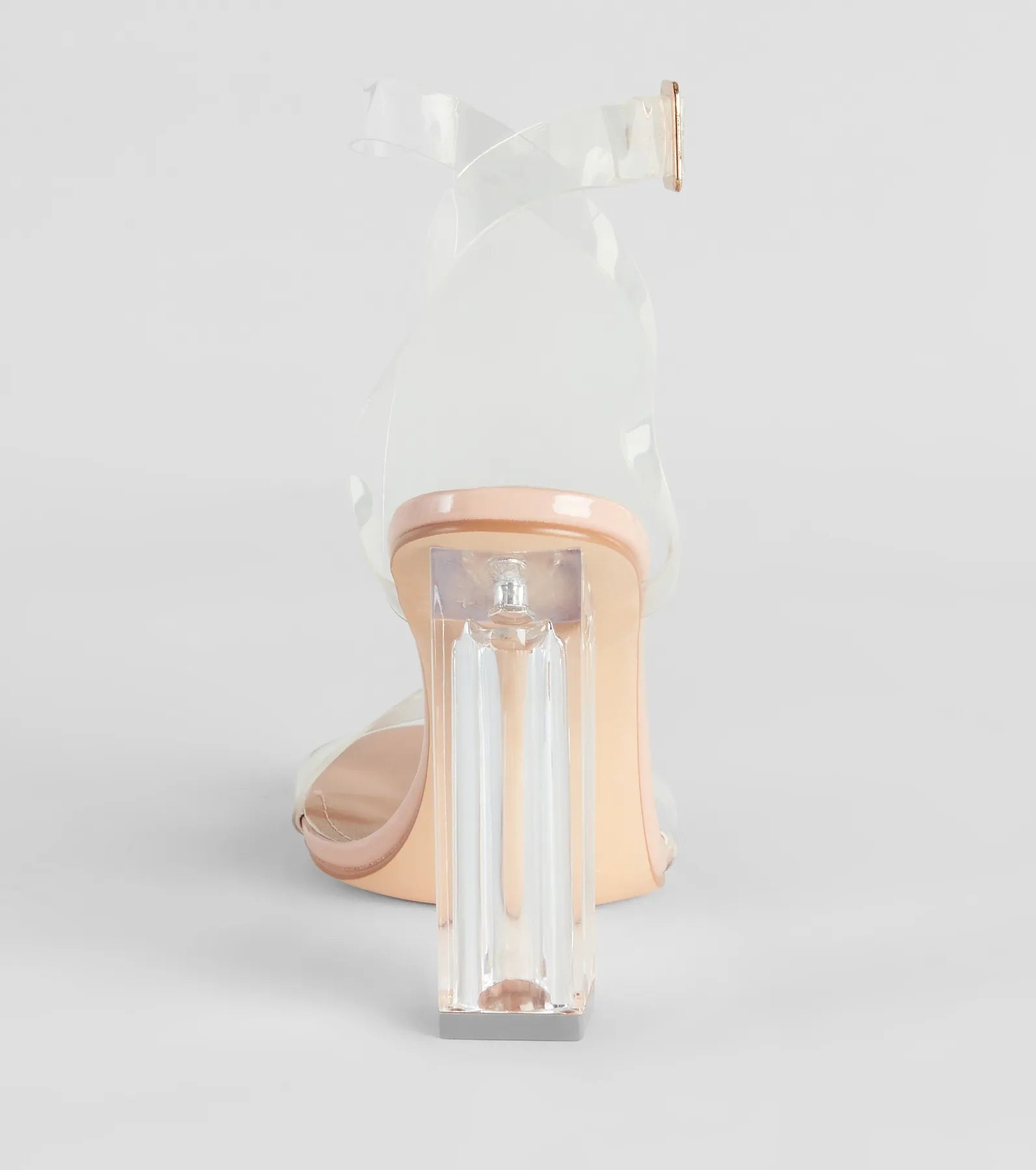 Clearly On Trend Lucite Block Heels