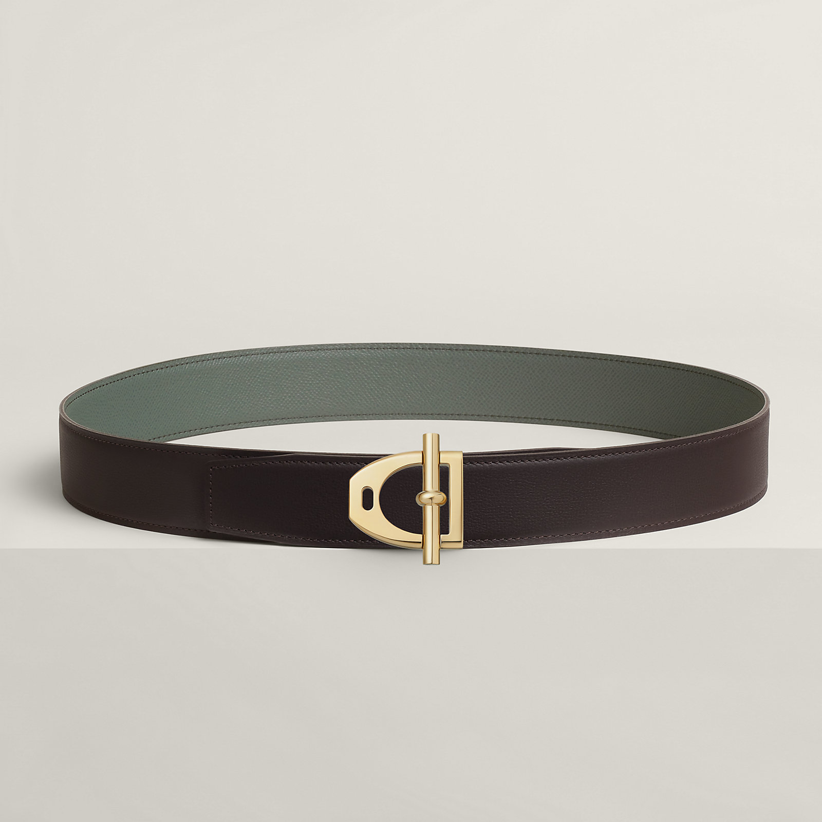 Neo Etrier belt buckle & Reversible leather strap 38 mm