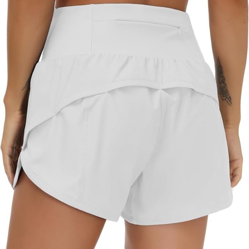 Women's High Waisted Running Shorts Quick Dry Workout Shorts