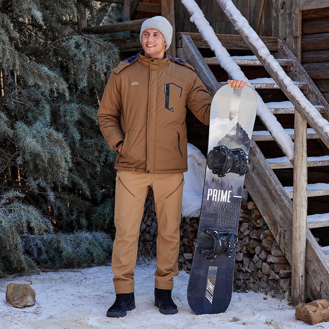 Men's Winter Fleece Lined Waterproof Hiking Pants