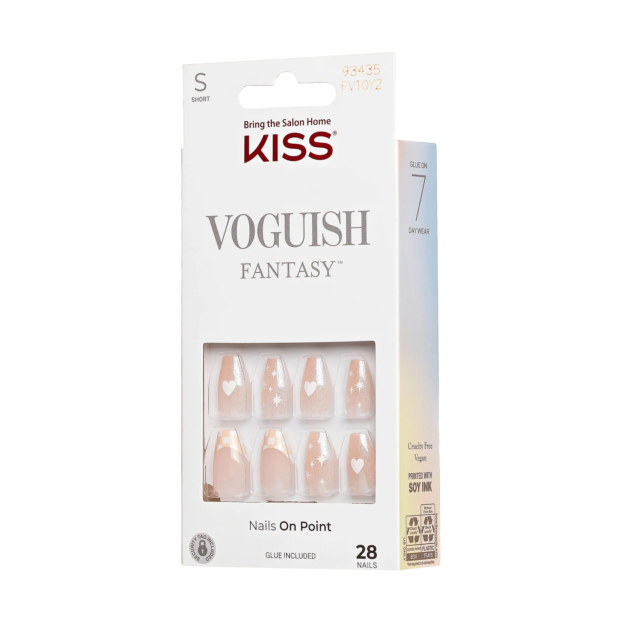 KISS Voguish Fantasy Press On Glue Nails - High Standards