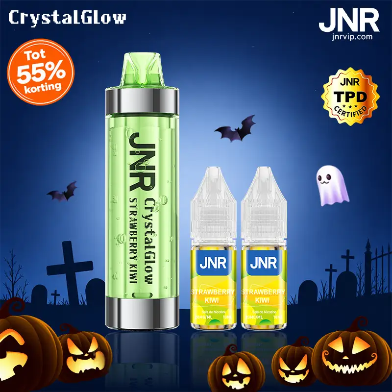JNR Crystal Glow 33K Puffs - Kit Pod Remplissable et Rechargeable - JNR VIP