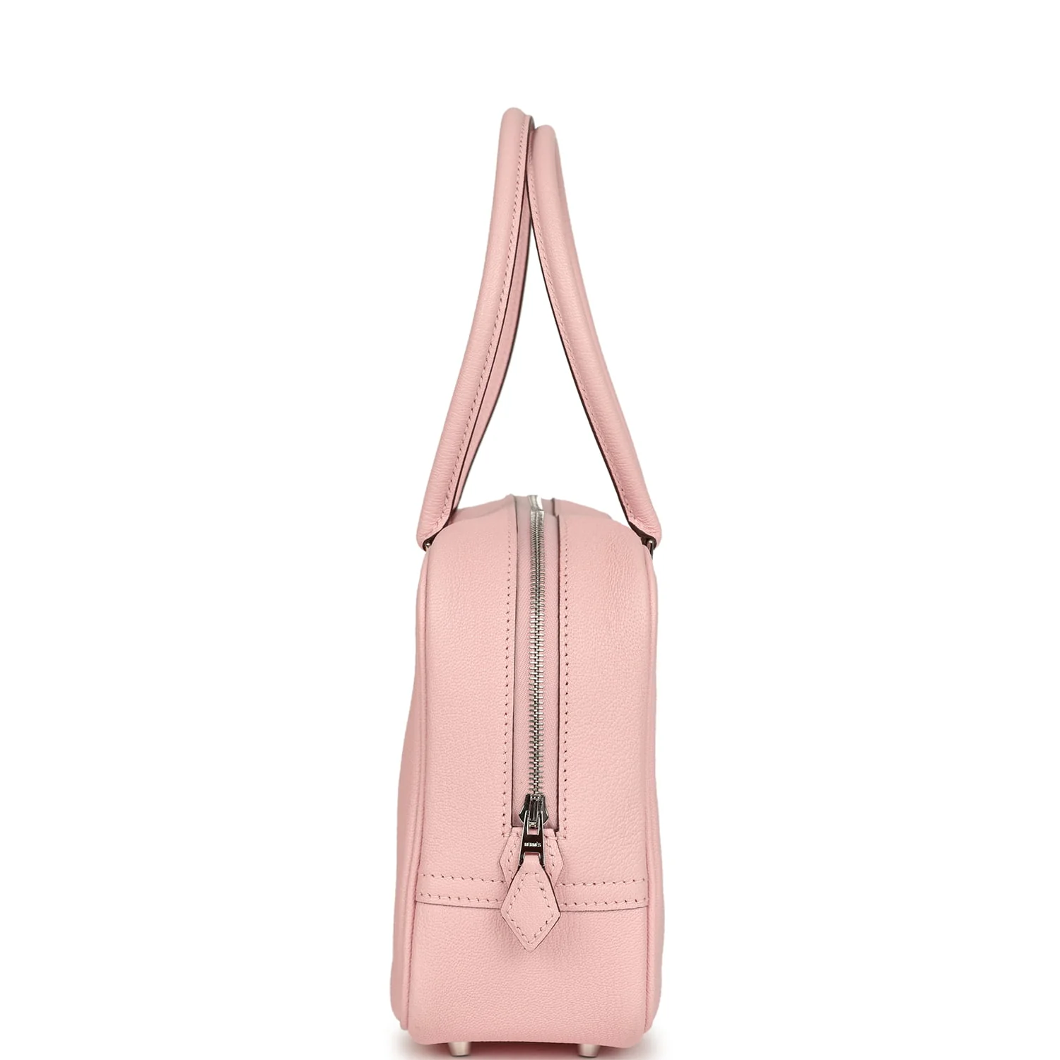 Hermes Mini Plume 21 Bag Rose Sakura Chevre Palladium Hardware