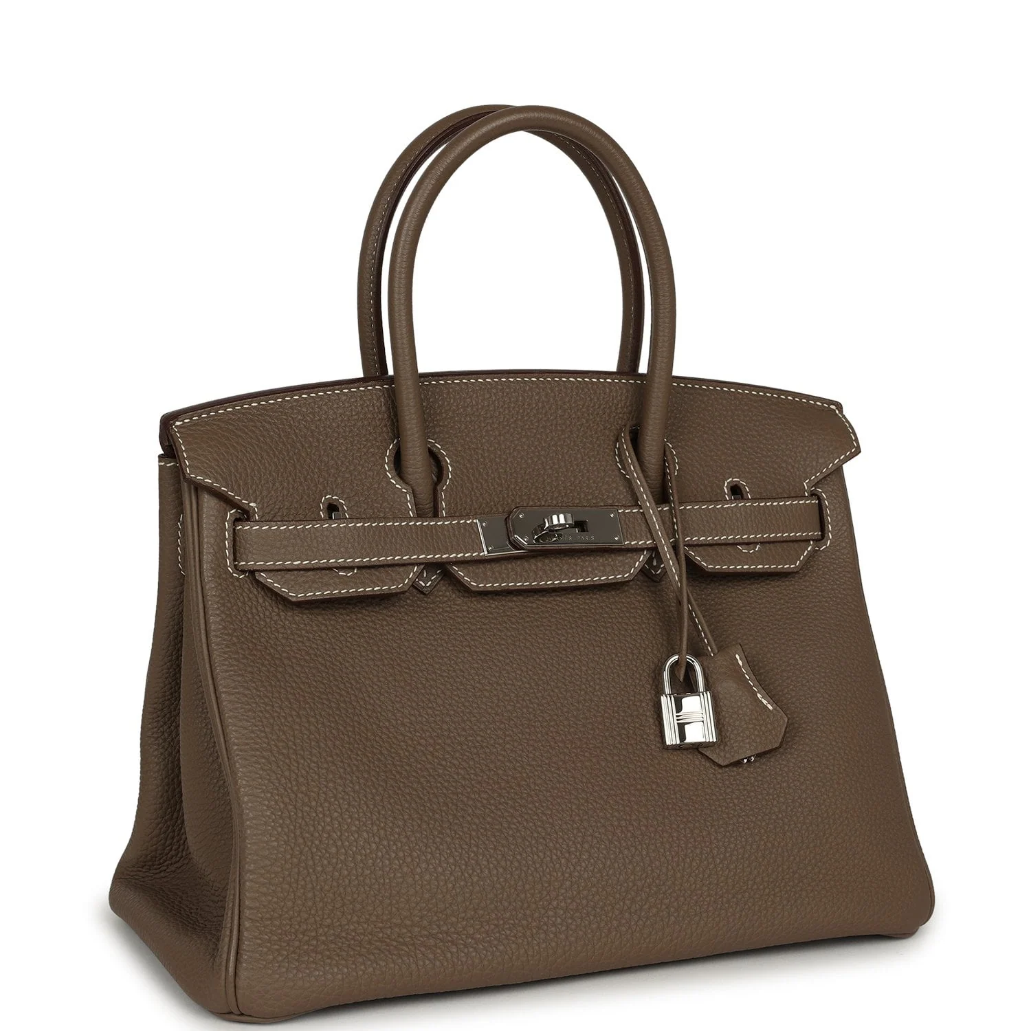 HERMÈS Birkin 30 Etoupe Togo Palladium Hardware